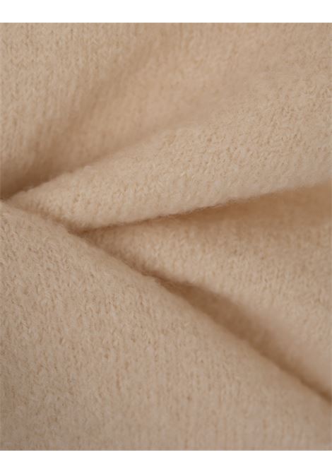JIL SANDER Maglione Girocollo In Lana Merino Bianco Naturale - JIL SANDER