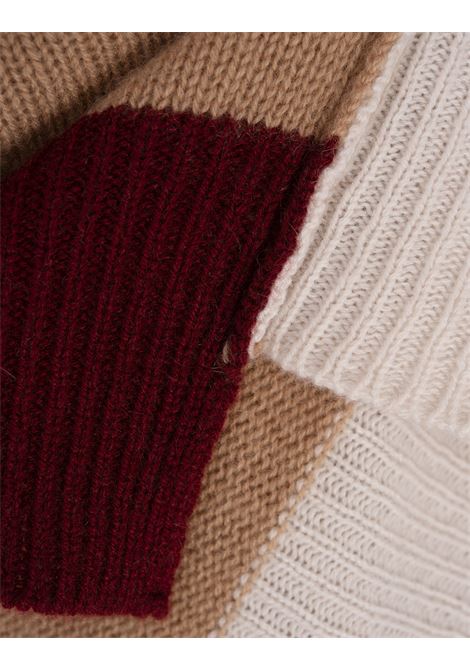 MARNI Maglione In Cashmere Color Block EARTHOFSIENA - MARNI