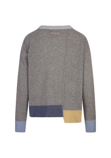 MARNI Maglione In Cashmere Color Block Sodium - MARNI