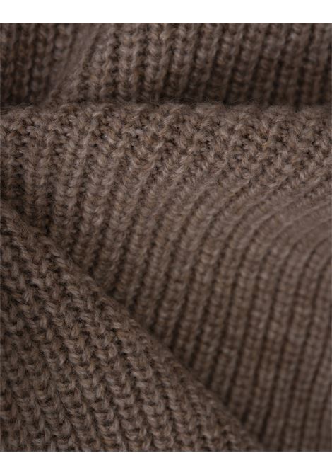 ZEGNA Maglione In Cashmere Taupe Con Taschino - ZEGNA