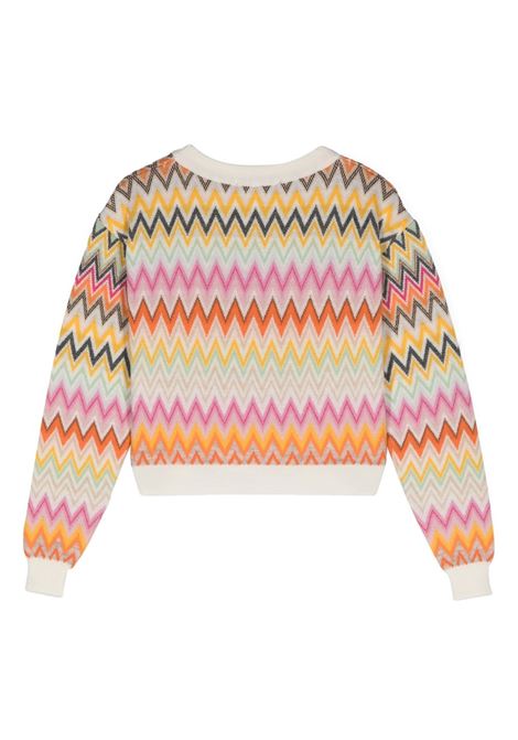 MISSONI KIDS Maglione In Lana Con Motivo Zigzag Multicolore - MISSONI KIDS