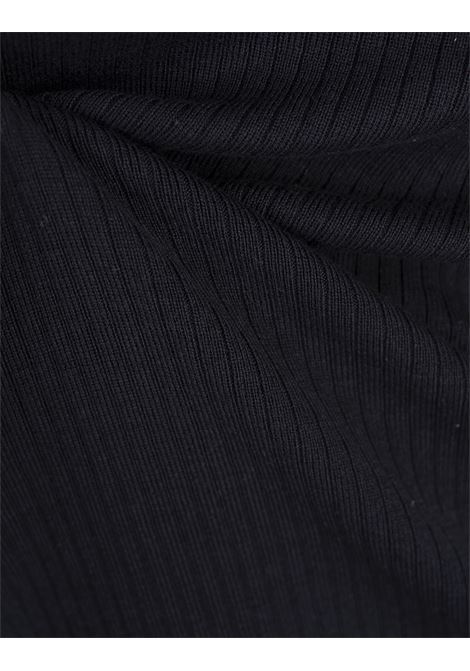 BOSS Maglione Regular Fit In Seta E Cotone Blu - BOSS