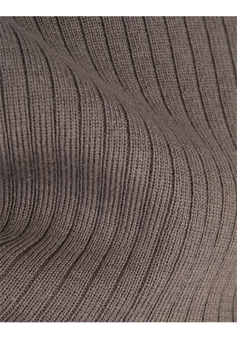 BOSS Maglione Regular Fit In Seta E Cotone Taupe - BOSS