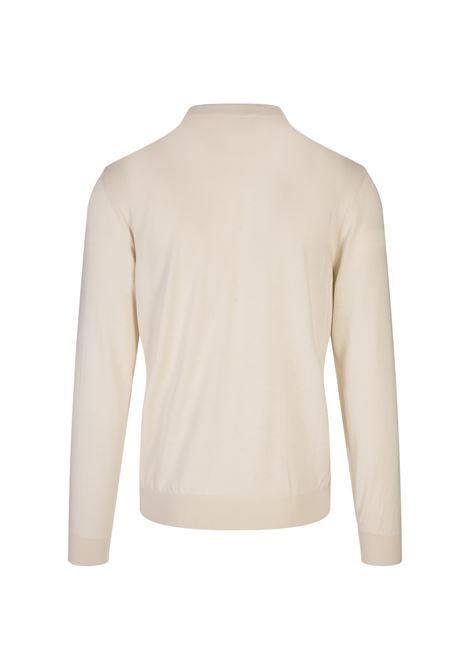 BOSS Maglione Regular Fit Neutro In Seta Lana E Cashmere - BOSS