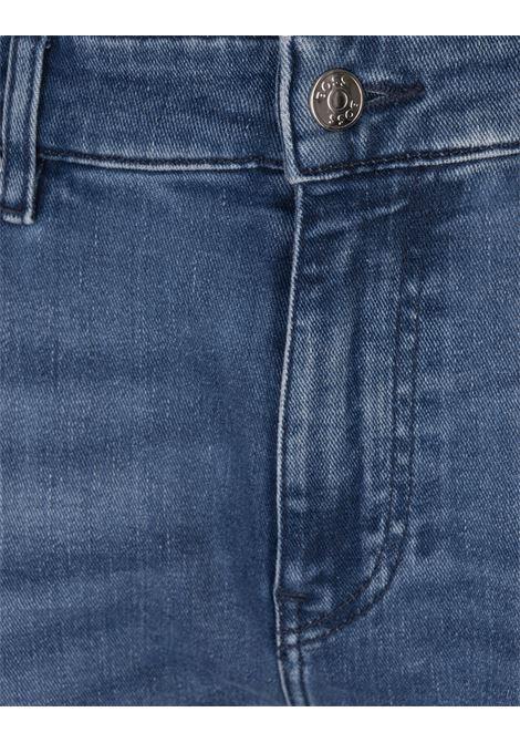 BOSS Maine Jeans Regular Fit In Denim Morbido Blu - BOSS