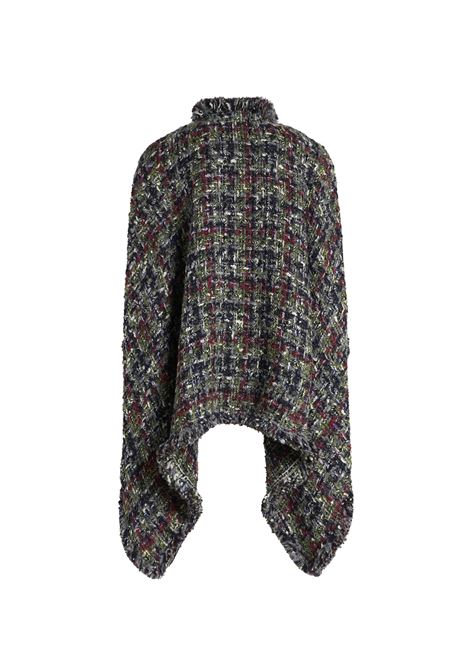 ETRO Mantella In Bouclé Misto Lana Multicolore - ETRO