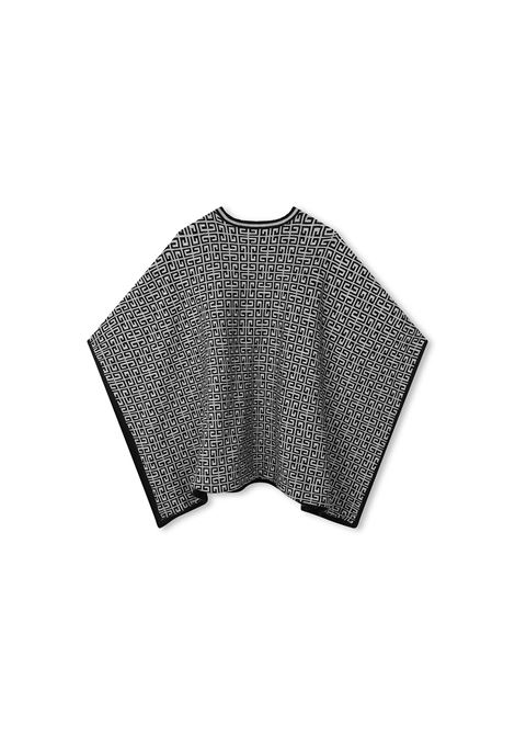 GIVENCHY KIDS Mantella Reversibile Nera E Bianca Con Logo E Motivo 4G - GIVENCHY KIDS
