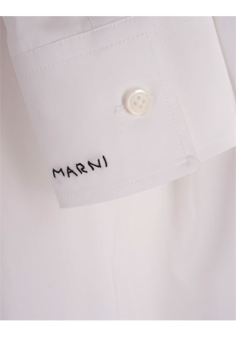 MARNI Camicia In Popeline Di Cotone Bianco - MARNI