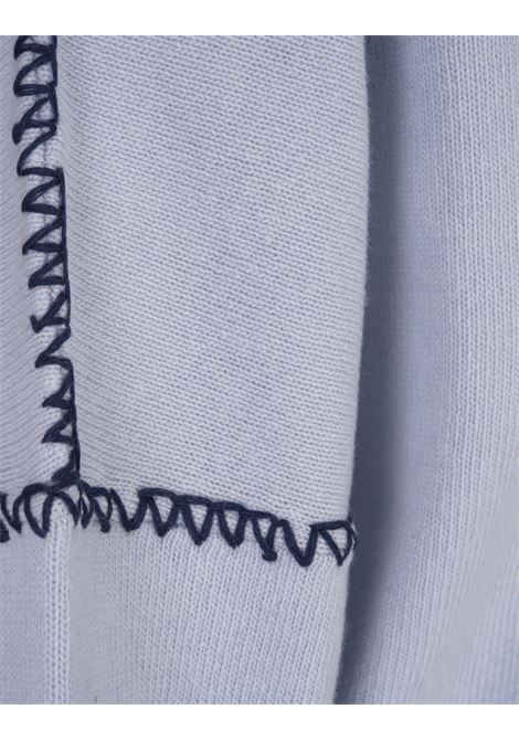 MARNI Maglione Azzurro Con Logo E Impunture - MARNI