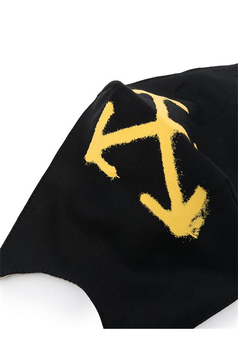 OFF-WHITE Mascherina Arrows Nera E Gialla Uomo - OFF-WHITE