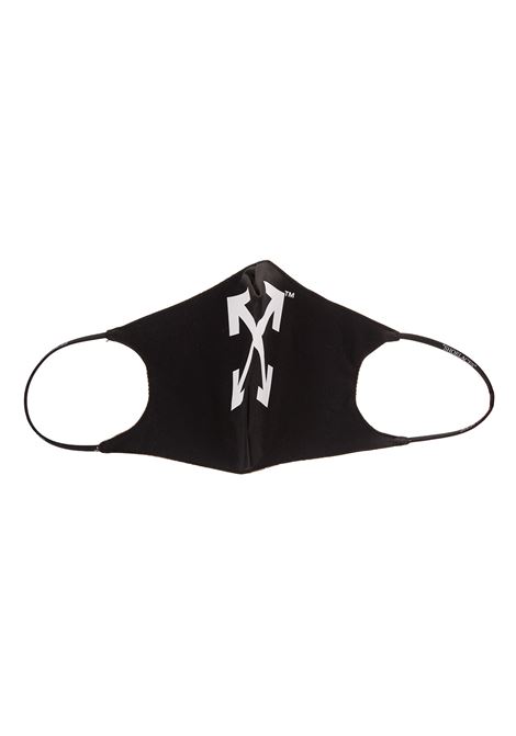 OFF-WHITE Mascherina Nera Con Frecce Bianche Donna - OFF-WHITE