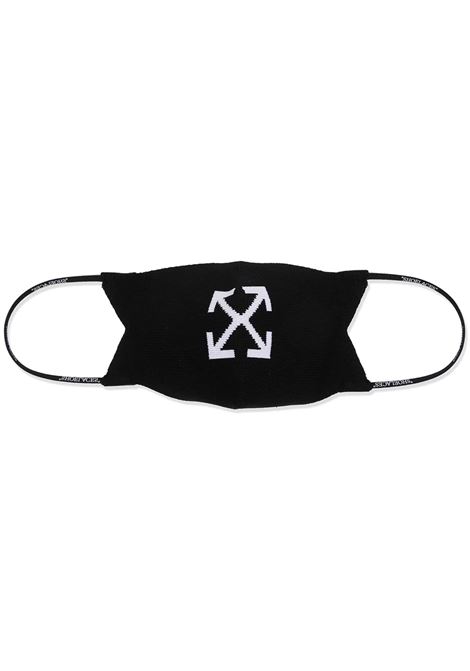OFF-WHITE Mascherina Reversibile Bianca e Nera Con Frecce - OFF-WHITE