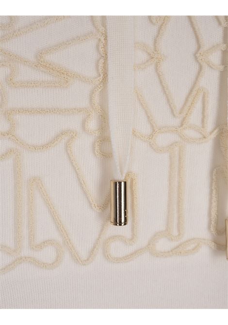 MAX MARA Felpa Con Cappuccio Pamir Bianca - MAX MARA