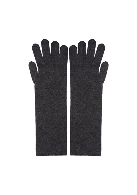 MAX MARA Guanti Alaggio Grigio Scuro - MAX MARA