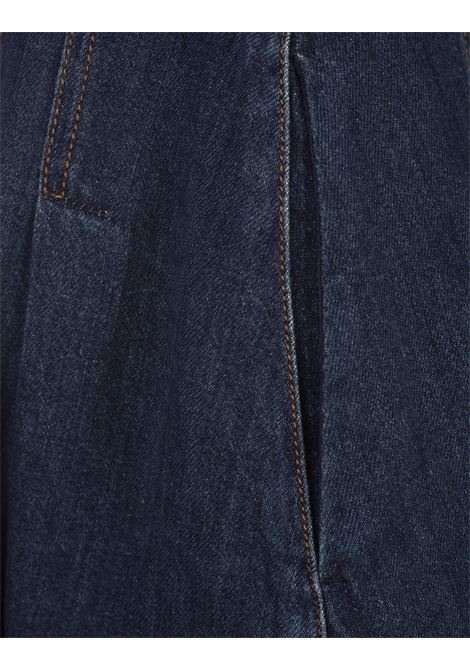 ALEXANDER MCQUEEN Mini Abito In Denim Indaco - ALEXANDER MCQUEEN