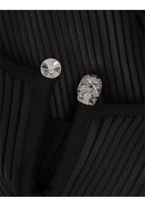 PHILIPP PLEIN Mini Abito In Maglia Nera - PHILIPP PLEIN