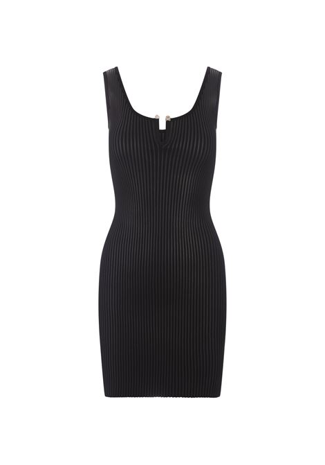 PHILIPP PLEIN Mini Abito In Maglia Nera - PHILIPP PLEIN