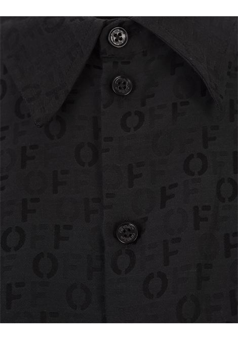 OFF-WHITE Mini Abito Monogram Jacquard Twisted Nero - OFF-WHITE