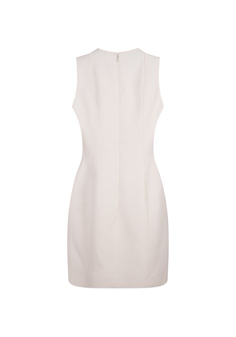 STELLA MCCARTNEY Mini Abito Smanicato Sagomato Bianco - STELLA MCCARTNEY