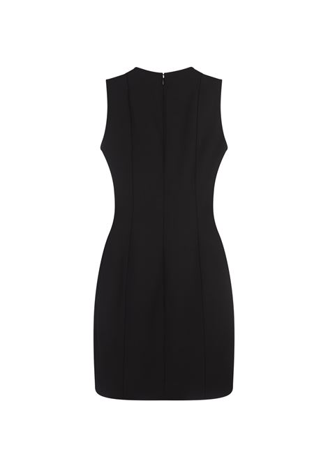 STELLA MCCARTNEY Mini Abito Smanicato Sagomato Nero - STELLA MCCARTNEY