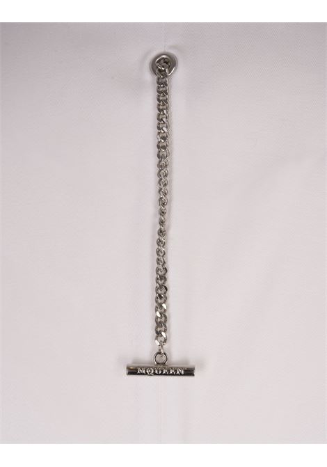 ALEXANDER MCQUEEN Mini Chemisier Bianco - ALEXANDER MCQUEEN