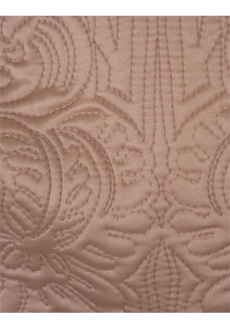 ERMANNO SCERVINO Minigonna In Satin Di Seta Rosa Con Ricami - ERMANNO SCERVINO
