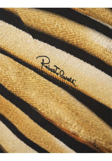 ROBERTO CAVALLI Minigonna In Seta Stampa Ray Of Gold - ROBERTO CAVALLI