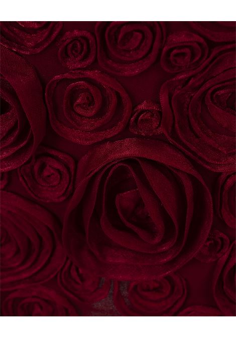 BLUMARINE Minigonna Rossa Con Ricamo Di Rose 3D - BLUMARINE