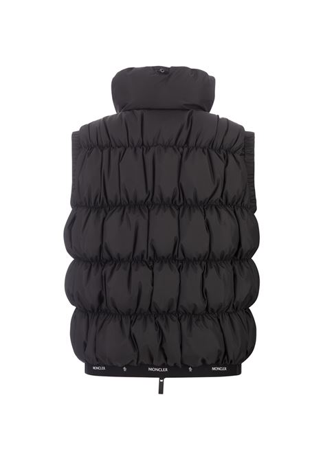 MONCLER Gilet Imbottito Apriate Nero - MONCLER