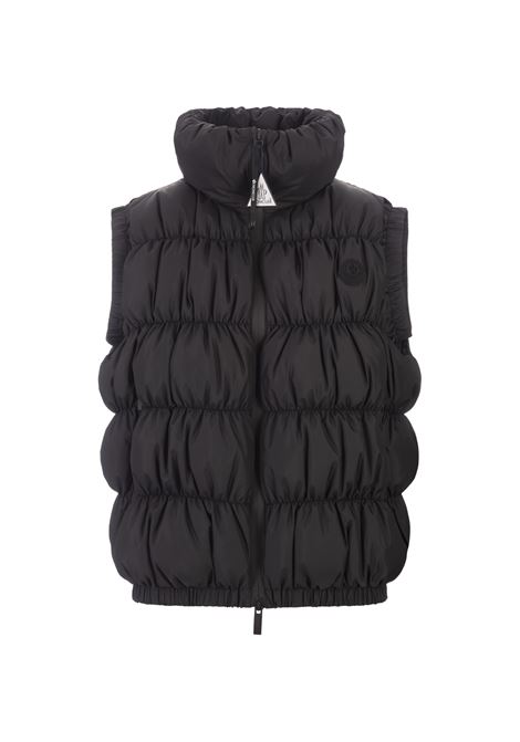 MONCLER Gilet Imbottito Apriate Nero - MONCLER
