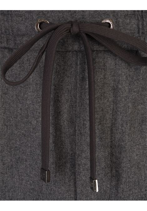 MONCLER Joggers In Misto Cashmere Grigio - MONCLER