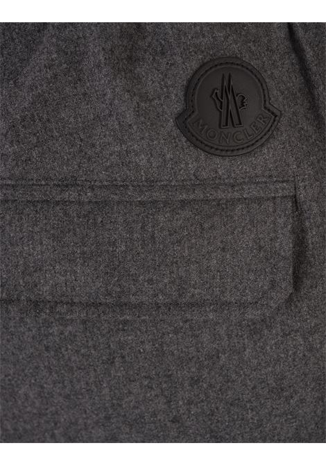 MONCLER Joggers In Misto Cashmere Grigio - MONCLER