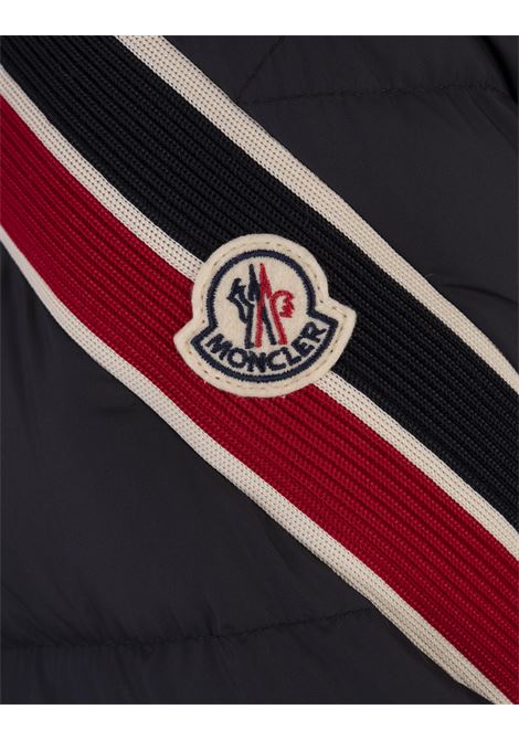 MONCLER Piumino Corto Solayan Blu Navy - MONCLER