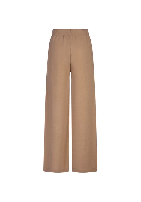 MSGM Pantaloni Ampi In Maglia Beige - MSGM