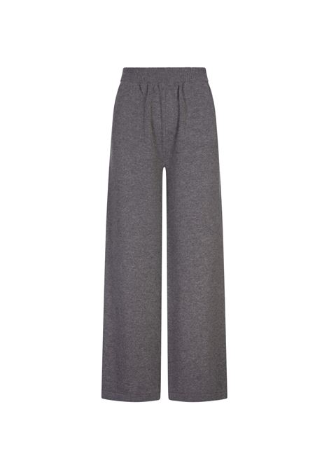 MSGM Pantaloni Ampi In Maglia Grigia - MSGM