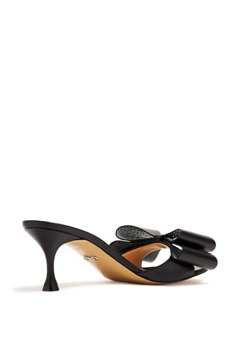 MACH & MACH Mules 65 Con Fiocco In Nappa Nera - MACH & MACH