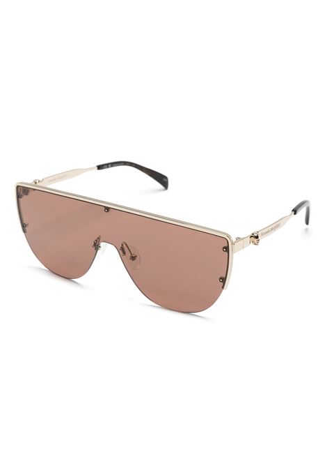 ALEXANDER MCQUEEN Occhiali Da Sole Eyewear Skull In Gold - ALEXANDER MCQUEEN