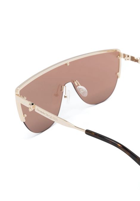 ALEXANDER MCQUEEN Occhiali Da Sole Eyewear Skull In Gold - ALEXANDER MCQUEEN