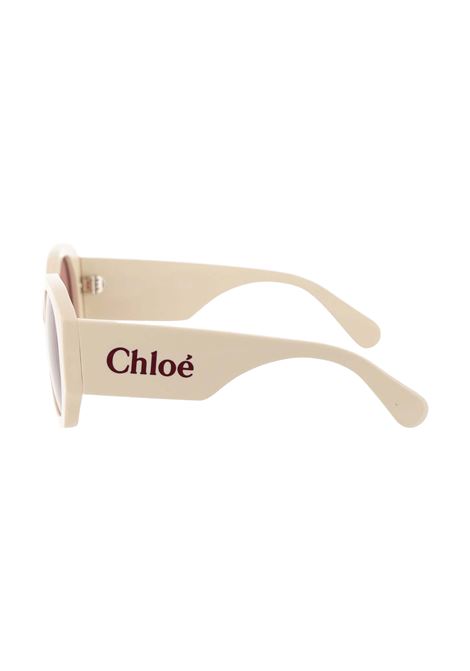 CHLOÉ Occhiali Da Sole Naomy In Avorio/Bordeaux - CHLOÉ
