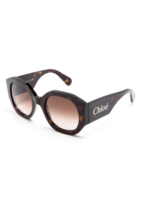 CHLOÉ Occhiali Da Sole Naomy In Dark Havana/Marrone - CHLOÉ