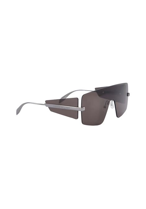 ALEXANDER MCQUEEN Occhiali Da Sole Shield Grigio Scuro - ALEXANDER MCQUEEN