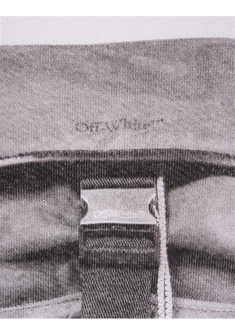 OFF-WHITE Felpa Bianca Con Stampa Zaino - OFF-WHITE