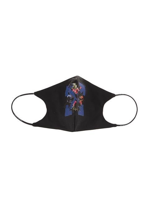 OFF-WHITE Mascherina Flower Nera Donna - OFF-WHITE