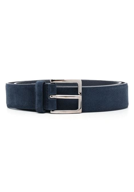 ORCIANI Cintura Amalfi In Suede Blu Notte - ORCIANI