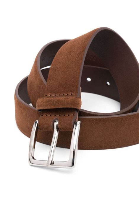 ORCIANI Cintura Amalfi In Suede Bruciato - ORCIANI