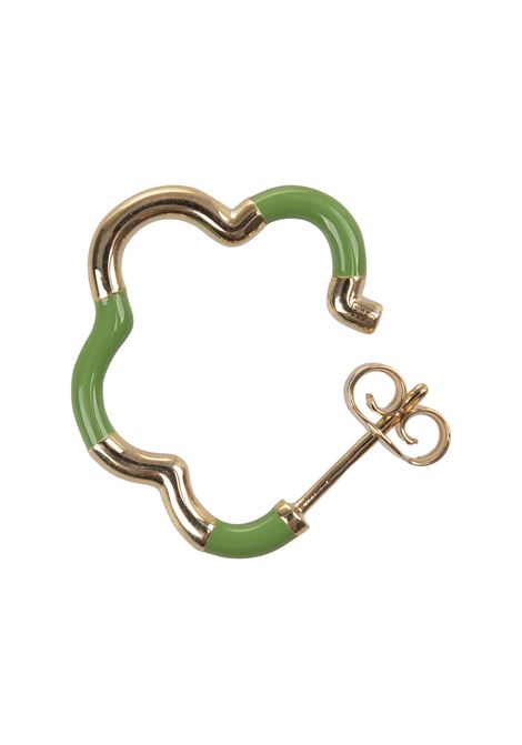 BEA BONGIASCA Orecchini B Mini Oro E Verde - BEA BONGIASCA