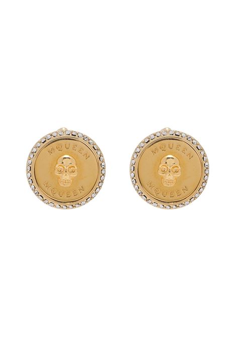 ALEXANDER MCQUEEN Orecchini Sovereign Skull in Oro - ALEXANDER MCQUEEN