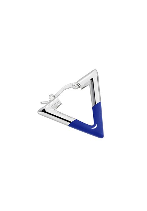LAG WORLD Orecchino Lil Triangle Enameled In Blue/Silver - LAG WORLD