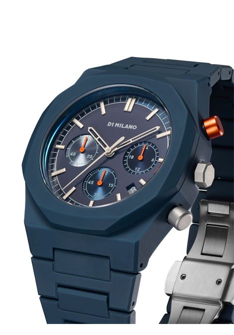 D1 MILANO Orologio Charcoal Neptune Blue Polychrono 40.5 Mm - D1 MILANO