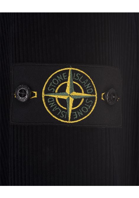 STONE ISLAND Overshirt In Velluto A Coste Blu Navy - STONE ISLAND
